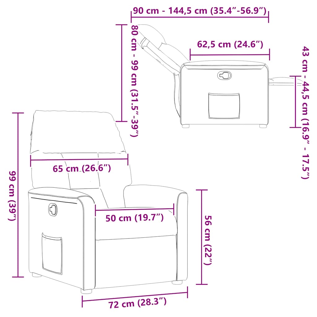 Πολυθρόνα Ανακλινόμενη Σκούρο Πράσινο Υφασμάτινη - Pakobazaar