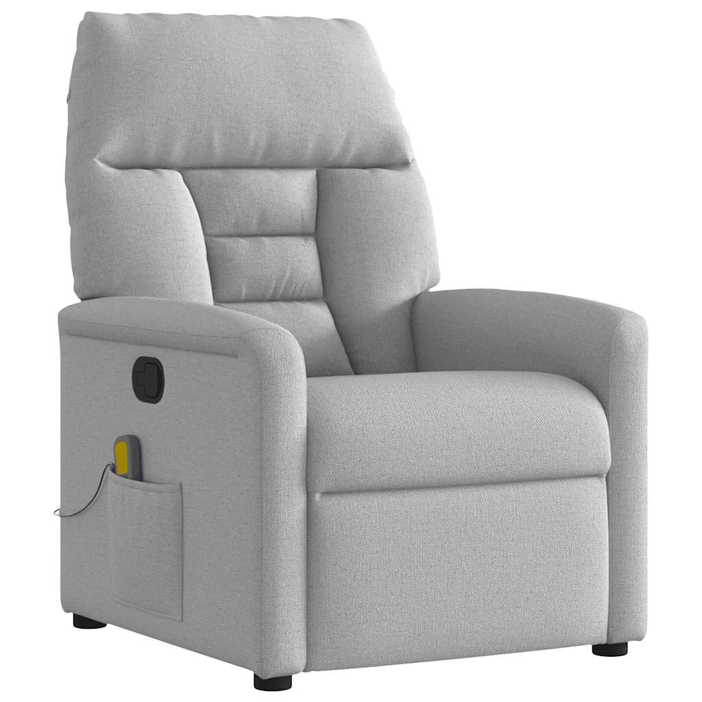 καρέκλα ανάκλισης μασάζ Cloud Grey Fabric