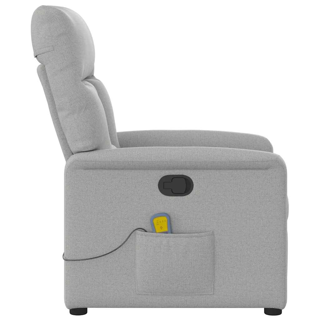 καρέκλα ανάκλισης μασάζ Cloud Grey Fabric