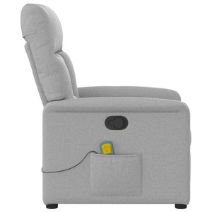 καρέκλα ανάκλισης μασάζ Cloud Grey Fabric
