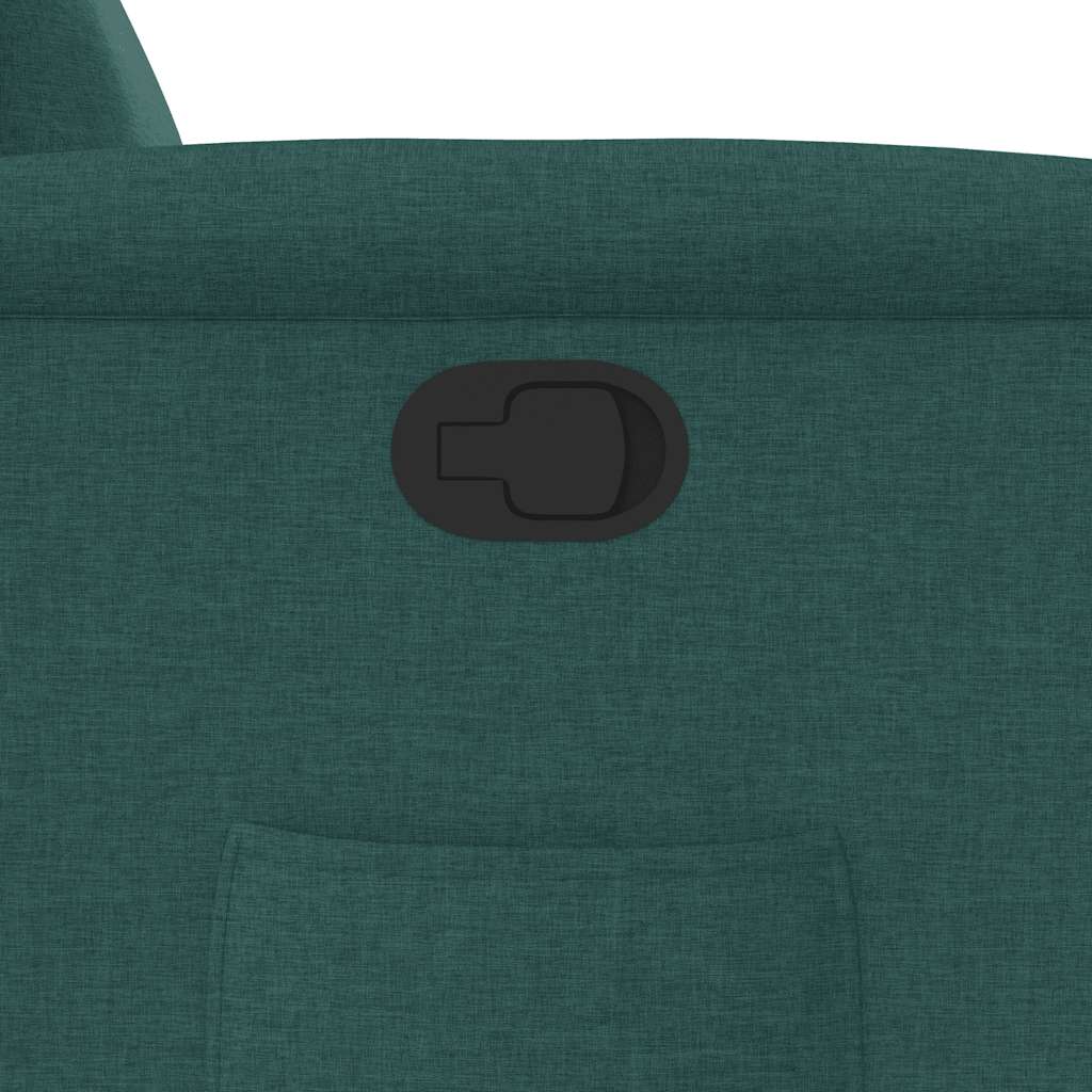 Πολυθρόνα Ανακλινόμενη Σκούρο Πράσινο Υφασμάτινη - Pakobazaar