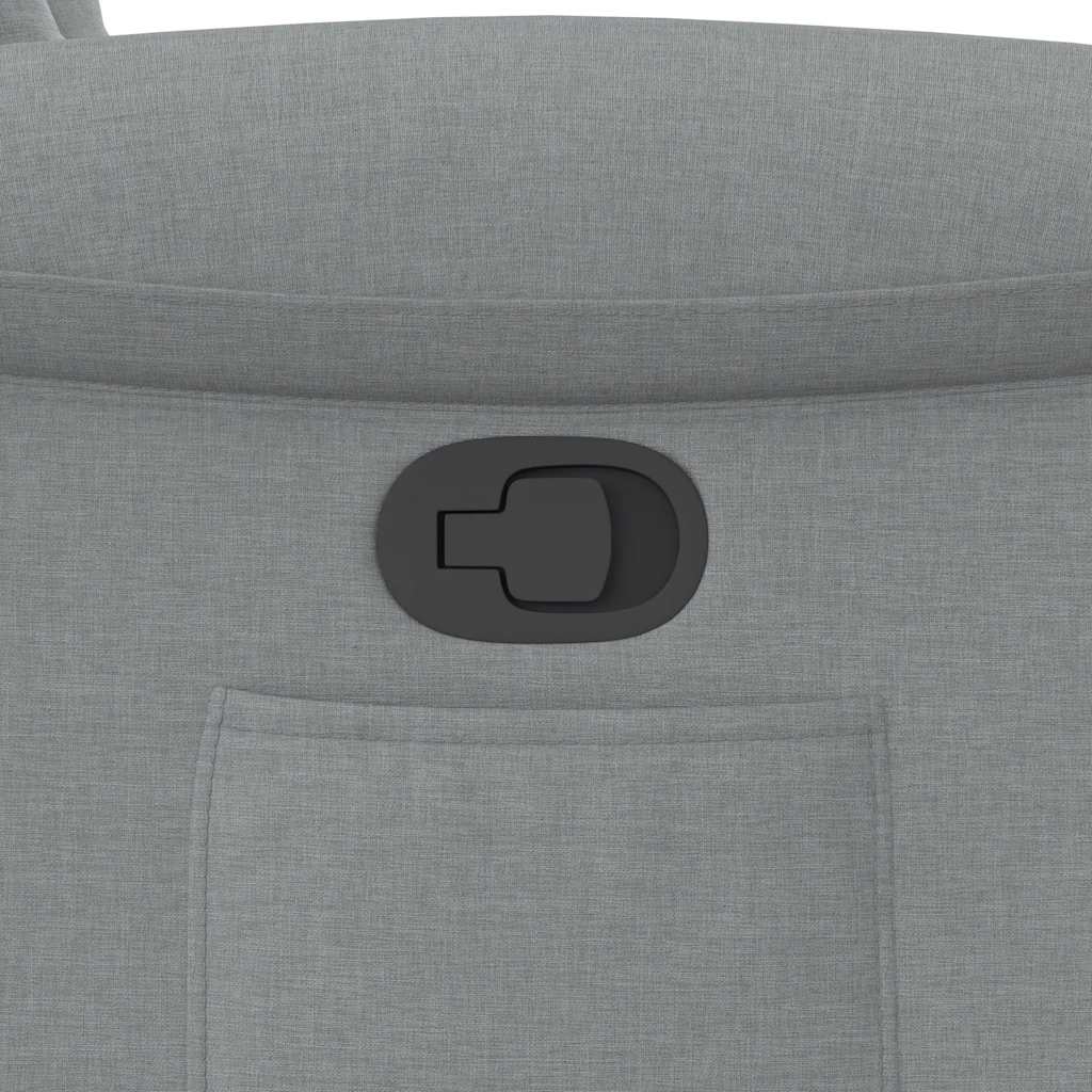 Πολυθρόνα Ανακλινόμενη Ανοιχτό Γκρι Υφασμάτινη