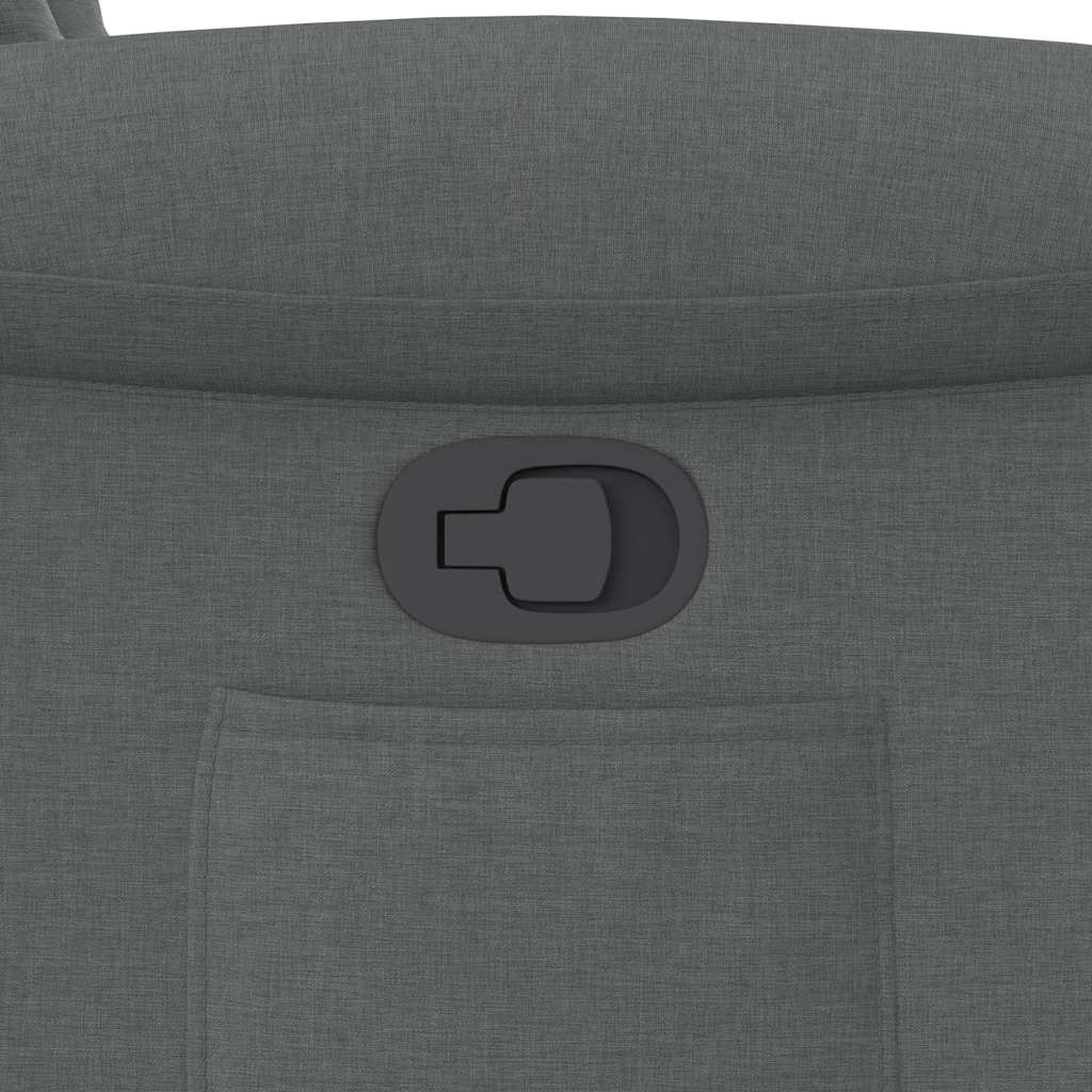 Πολυθρόνα Ανακλινόμενη Σκούρο Γκρι Υφασμάτινη - Pakobazaar