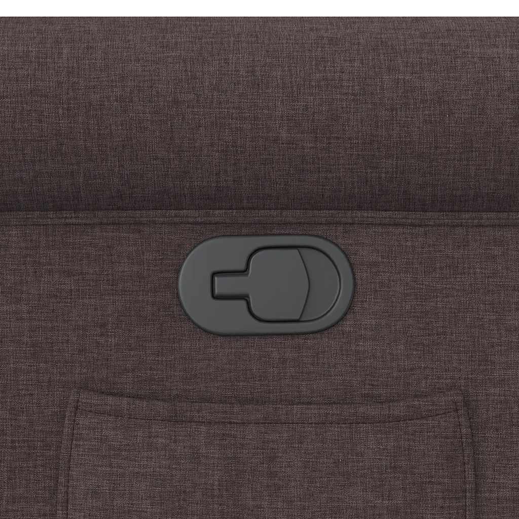 Πολυθρόνα Ανακλινόμενη Σκούρο Καφέ Υφασμάτινη - Pakobazaar