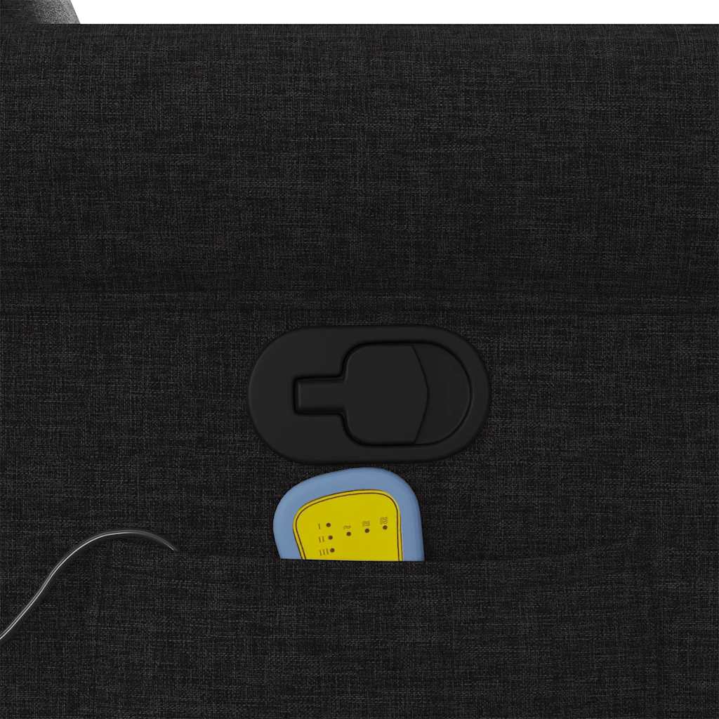 Πολυθρόνα Μασάζ Ανακλινόμενη Μαύρη Υφασμάτινη - Pakobazaar