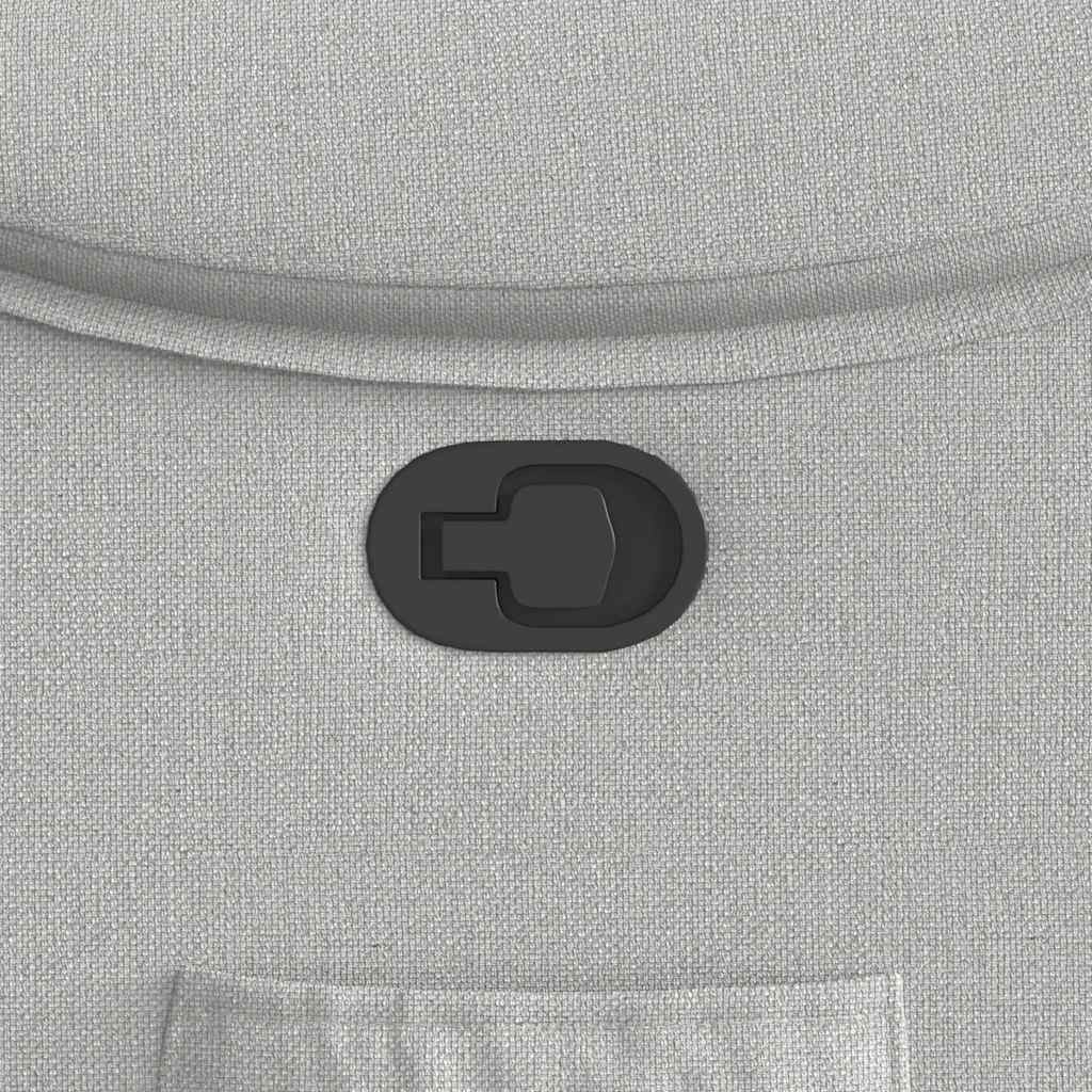 Ανακλινόμενη καρέκλα Γκρι σύννεφο Ύφασμα