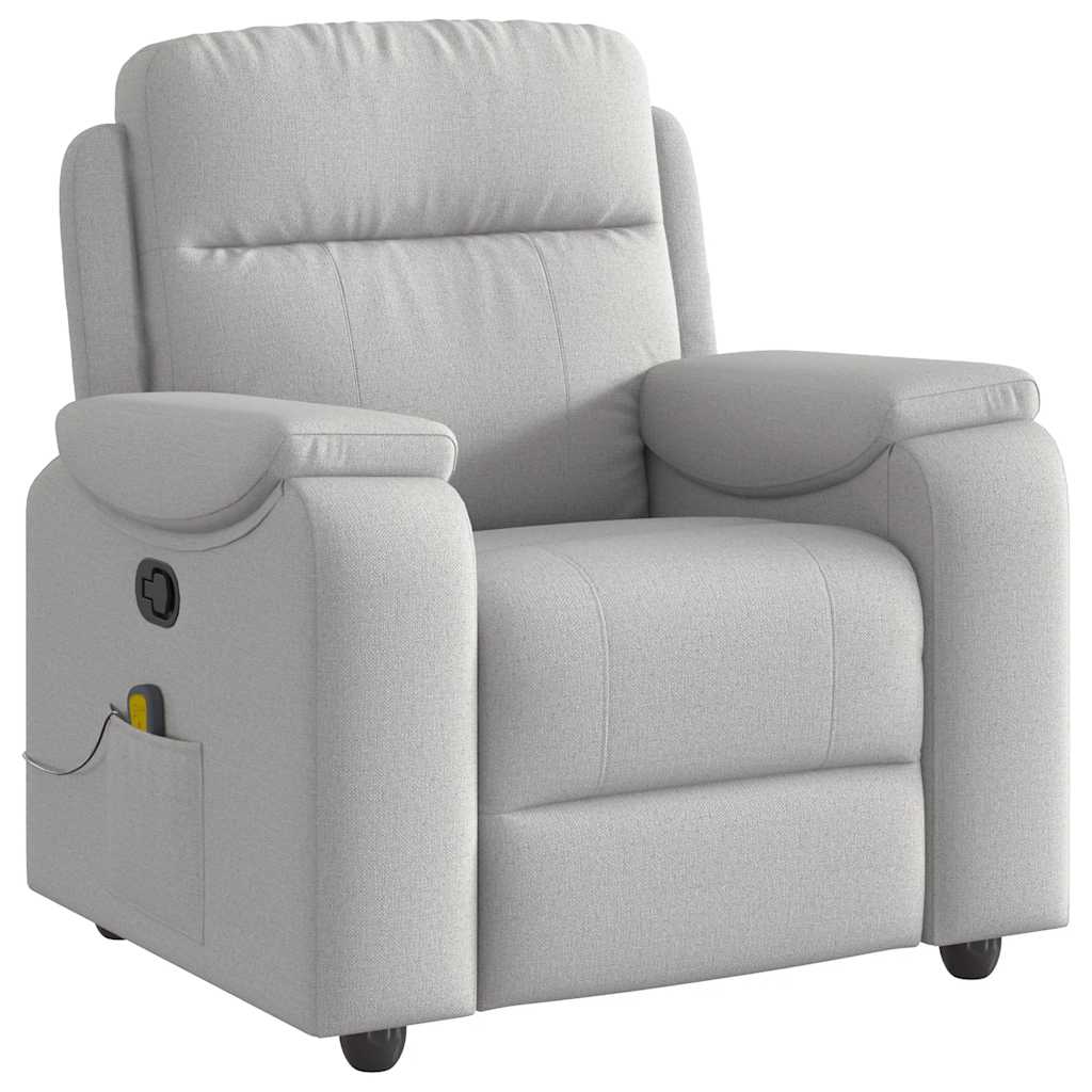 καρέκλα ανάκλισης μασάζ Cloud Grey Fabric