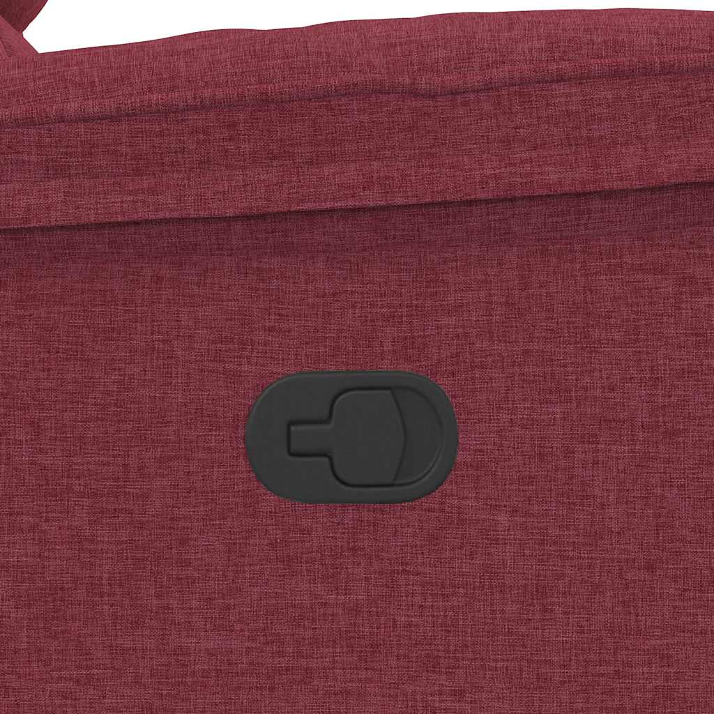 Πολυθρόνα Μασάζ Ανακλινόμενη Μπορντό Υφασμάτινη - Pakobazaar