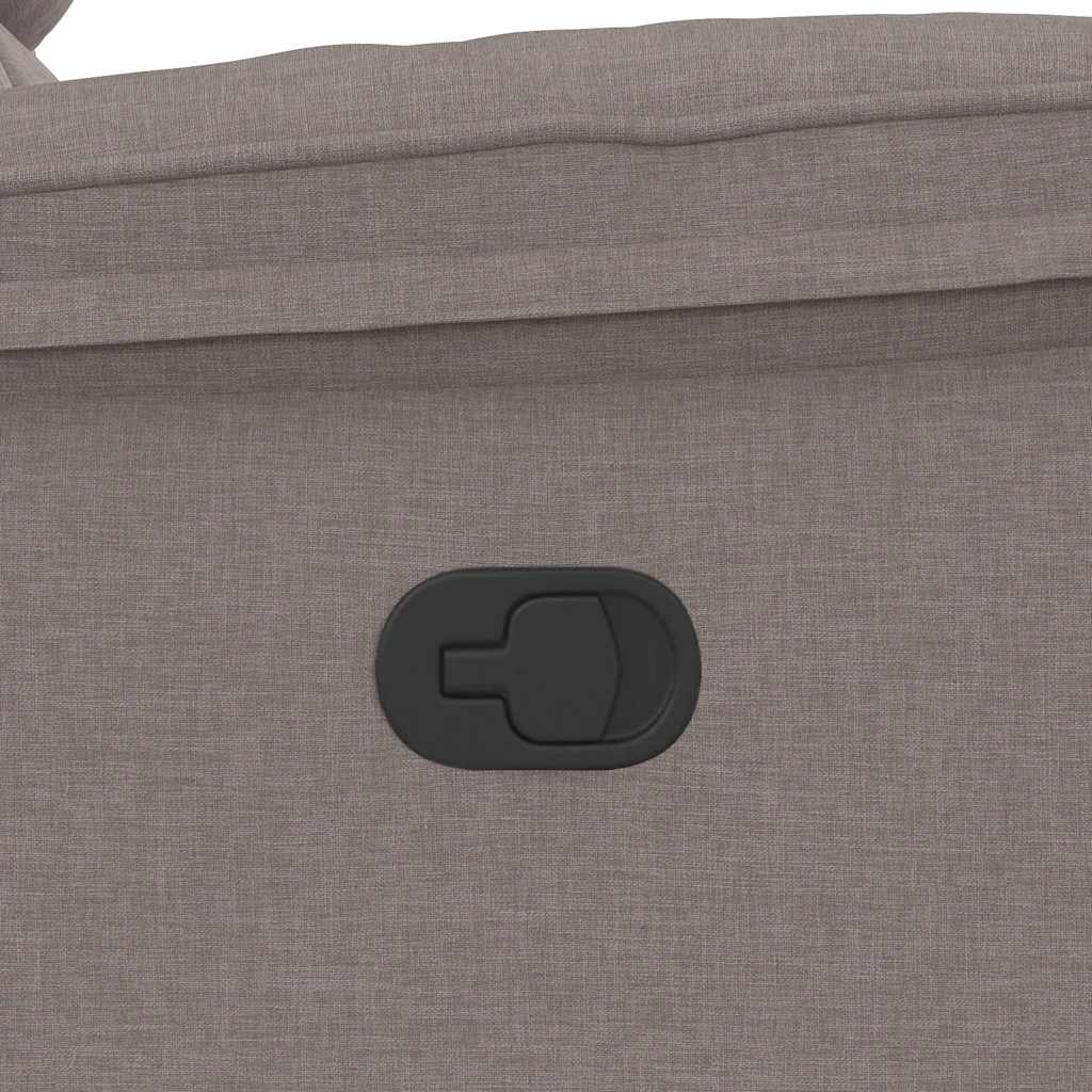 Πολυθρόνα Μασάζ Ανακλινόμενη Taupe Υφασμάτινη - Pakobazaar