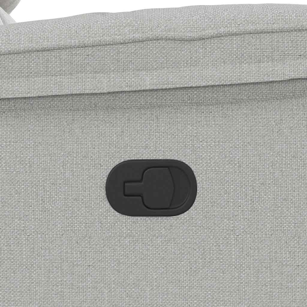 καρέκλα ανάκλισης μασάζ Cloud Grey Fabric - Pakobazaar