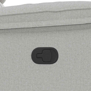 καρέκλα ανάκλισης μασάζ Cloud Grey Fabric - Pakobazaar