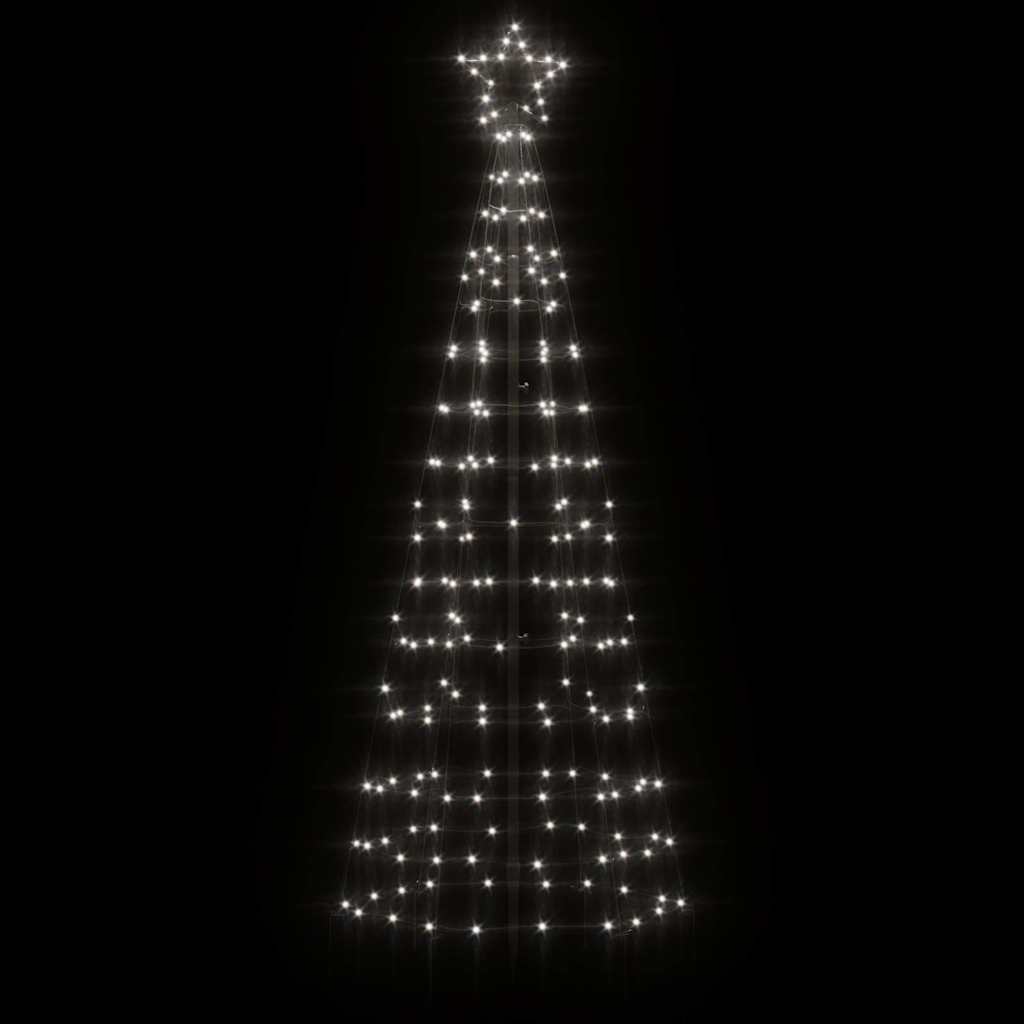 LED Χριστουγεννιάτικο Δέντρο με Πάσσαλους 220 LEDs Κρύο Λευκό 180 εκ. (μόνο για Αυστραλία)