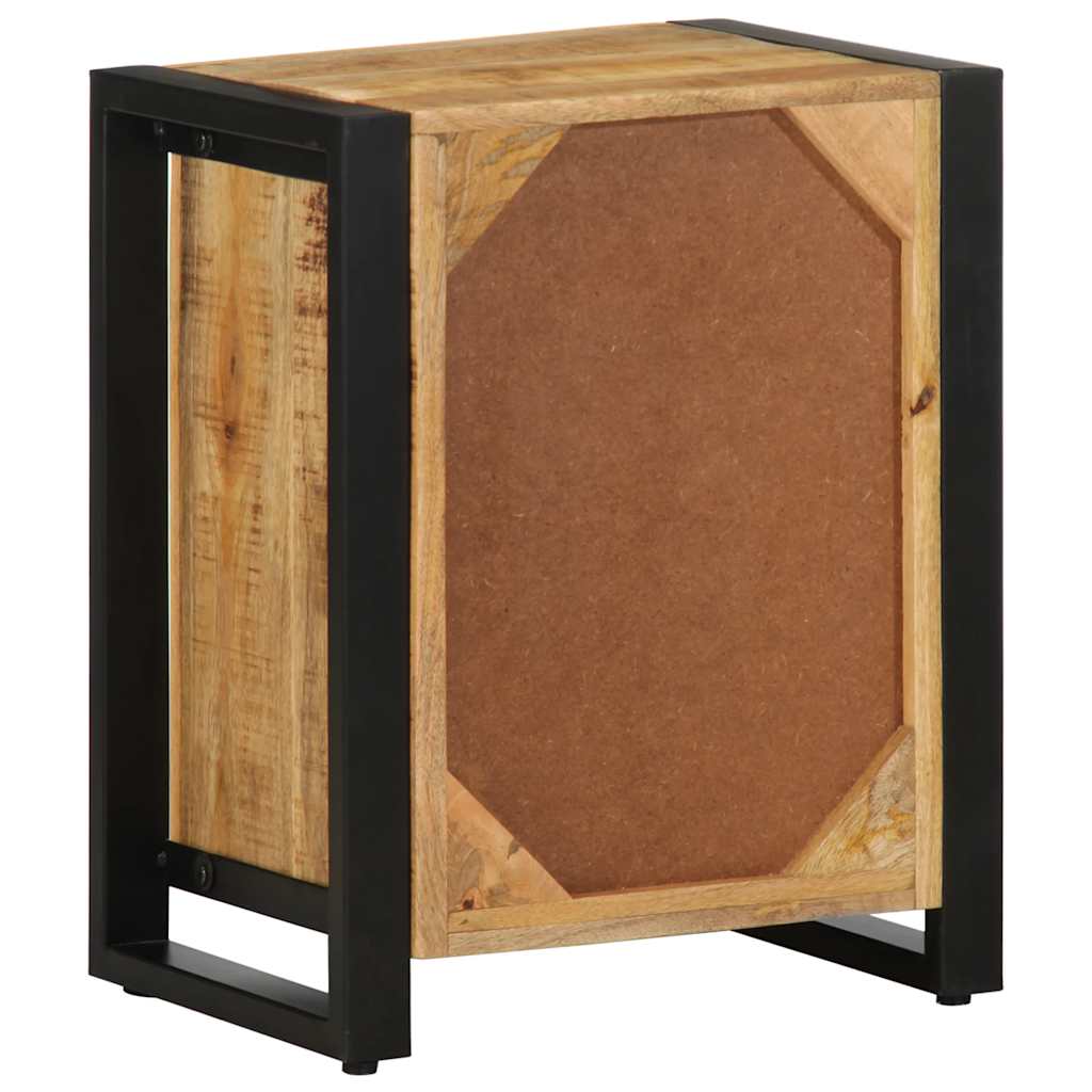 Κομοδίνο 40x30x50 cm Στερεό ακατέργαστο ξύλο Μάνγκο - Pakobazaar