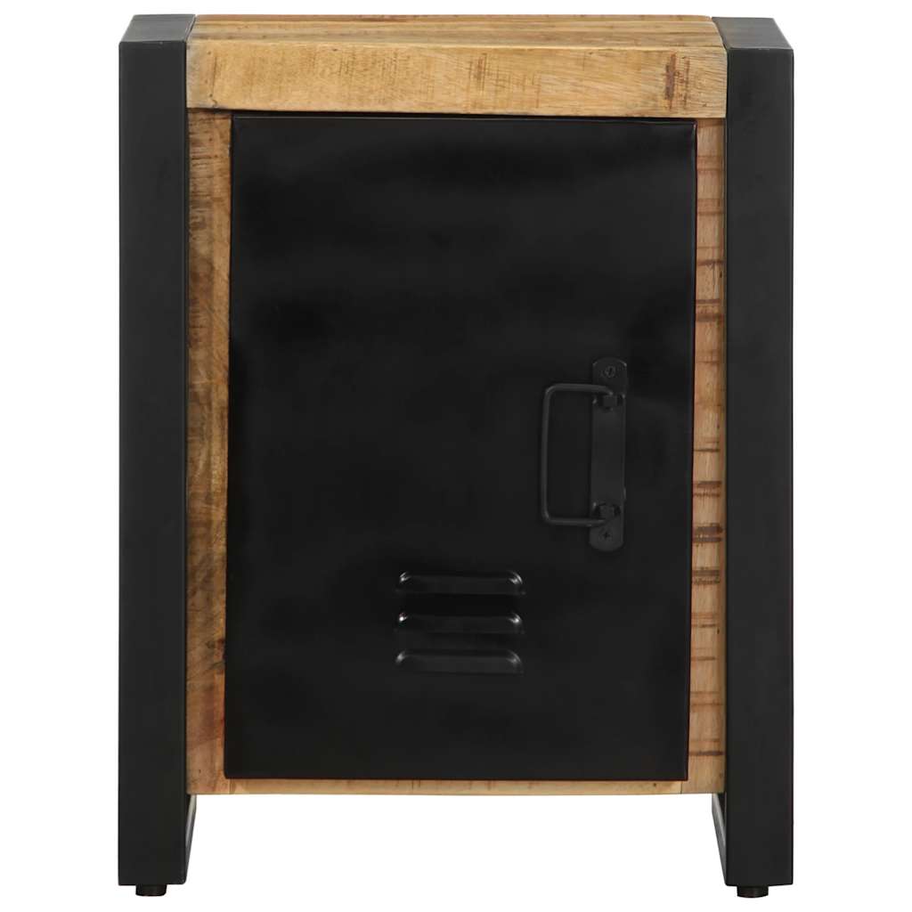 Κομοδίνο 40x30x51 cm Στερεό ακατέργαστο ξύλο Μάνγκο