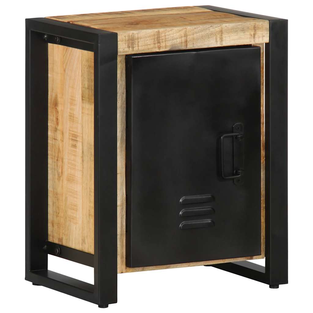 Κομοδίνο 40x30x51 cm Στερεό ακατέργαστο ξύλο Μάνγκο