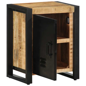 Κομοδίνο 40x30x51 cm Στερεό ακατέργαστο ξύλο Μάνγκο