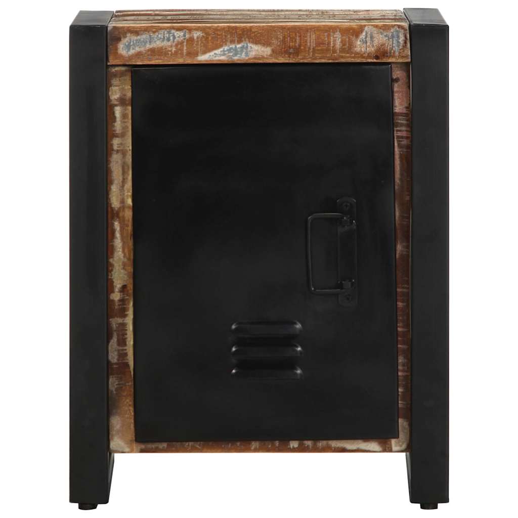 Κομοδίνο Πολύχρωμο 40x30x51 cm Στερεό ξύλο αναγεννημένο - Pakobazaar