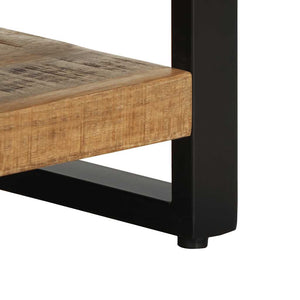 Κομοδίνο 35x34x45 cm Στερεό ακατέργαστο ξύλο Μάνγκο - Pakobazaar