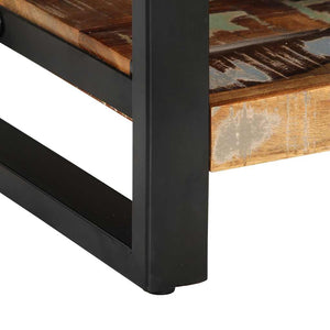 Κομοδίνο Πολύχρωμο 35x34x45 cm Στερεό ξύλο αναγεννημένο