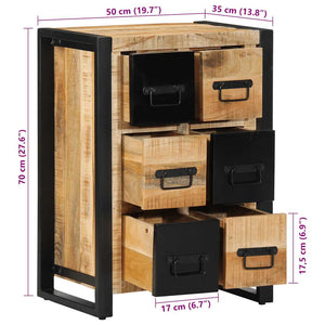 Sideboard 50x35x70 cm Στερεό ακατέργαστο ξύλο Mango