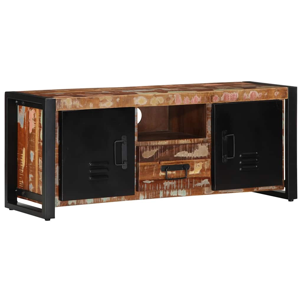 ντουλάπι τηλεόρασης  100x30x40 cm από μασίφ ξύλο αναγεννημένο
