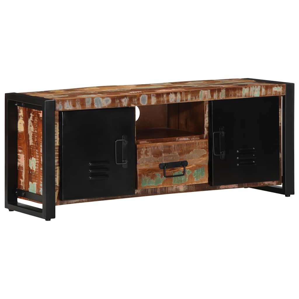 ντουλάπι τηλεόρασης  100x30x40 cm από μασίφ ξύλο αναγεννημένο
