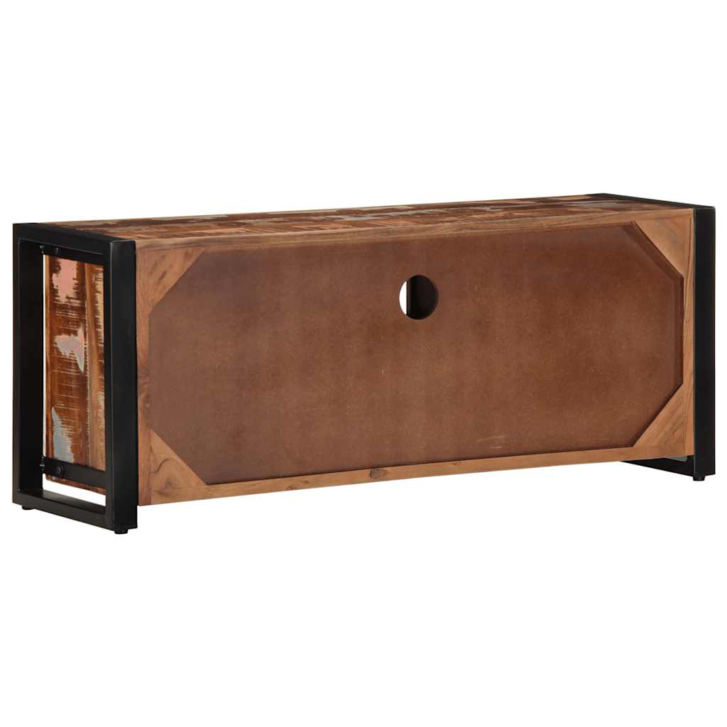 ντουλάπι τηλεόρασης  100x30x40 cm από μασίφ ξύλο αναγεννημένο