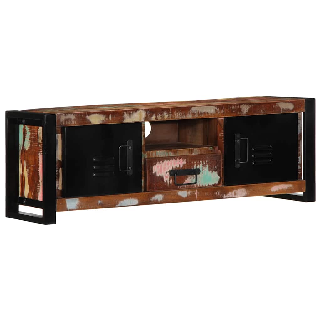 ντουλάπι τηλεόρασης  100x30x35 cm από μασίφ ξύλο αναγεννημένο