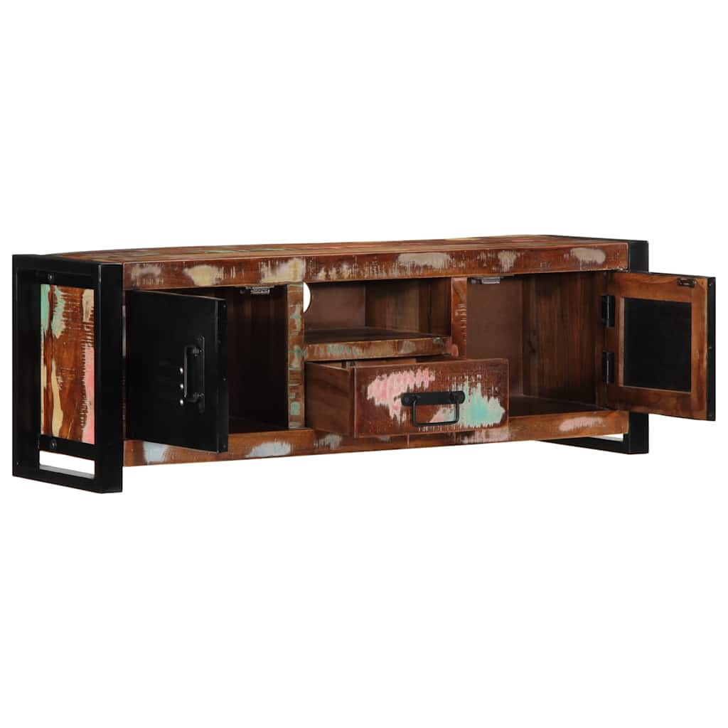 ντουλάπι τηλεόρασης  100x30x35 cm από μασίφ ξύλο αναγεννημένο