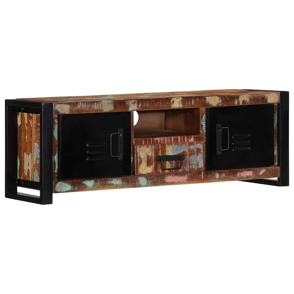 ντουλάπι τηλεόρασης  100x30x35 cm από μασίφ ξύλο αναγεννημένο