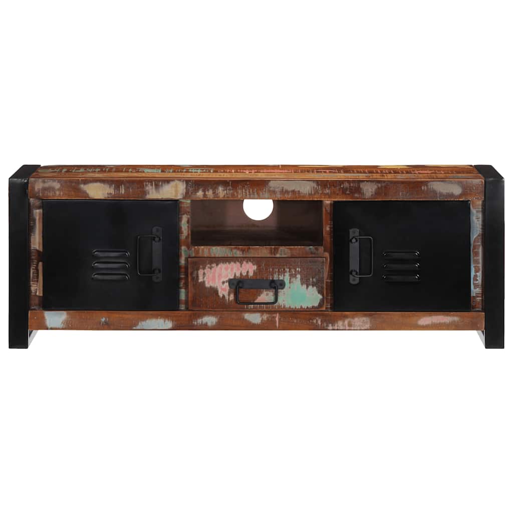 ντουλάπι τηλεόρασης  100x30x35 cm από μασίφ ξύλο αναγεννημένο