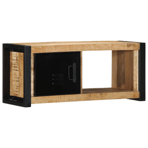 ντουλάπι τηλεόρασης  80x30x35 cm Στερεό ακατέργαστο ξύλο Mango - Pakobazaar