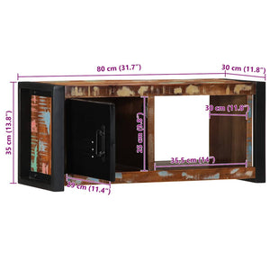 ντουλάπι τηλεόρασης  80x30x35 cm από μασίφ ξύλο αναγεννημένο