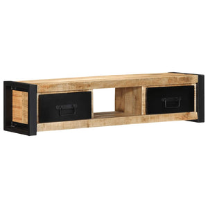ντουλάπι τηλεόρασης  100x30x25 cm Στερεό ακατέργαστο ξύλο Mango - Pakobazaar