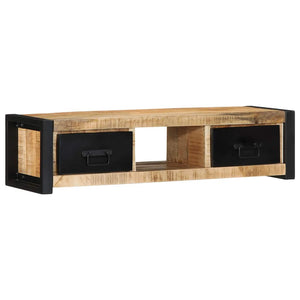 ντουλάπι τηλεόρασης  100x30x25 cm Στερεό ακατέργαστο ξύλο Mango - Pakobazaar