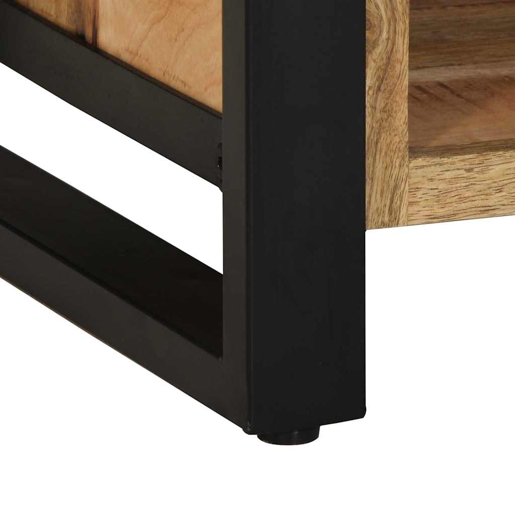 Πάγκος για παπούτσια Καφέ 100 x 40 x 50 cm Μασίφ ξύλο μάνγκο - Pakobazaar