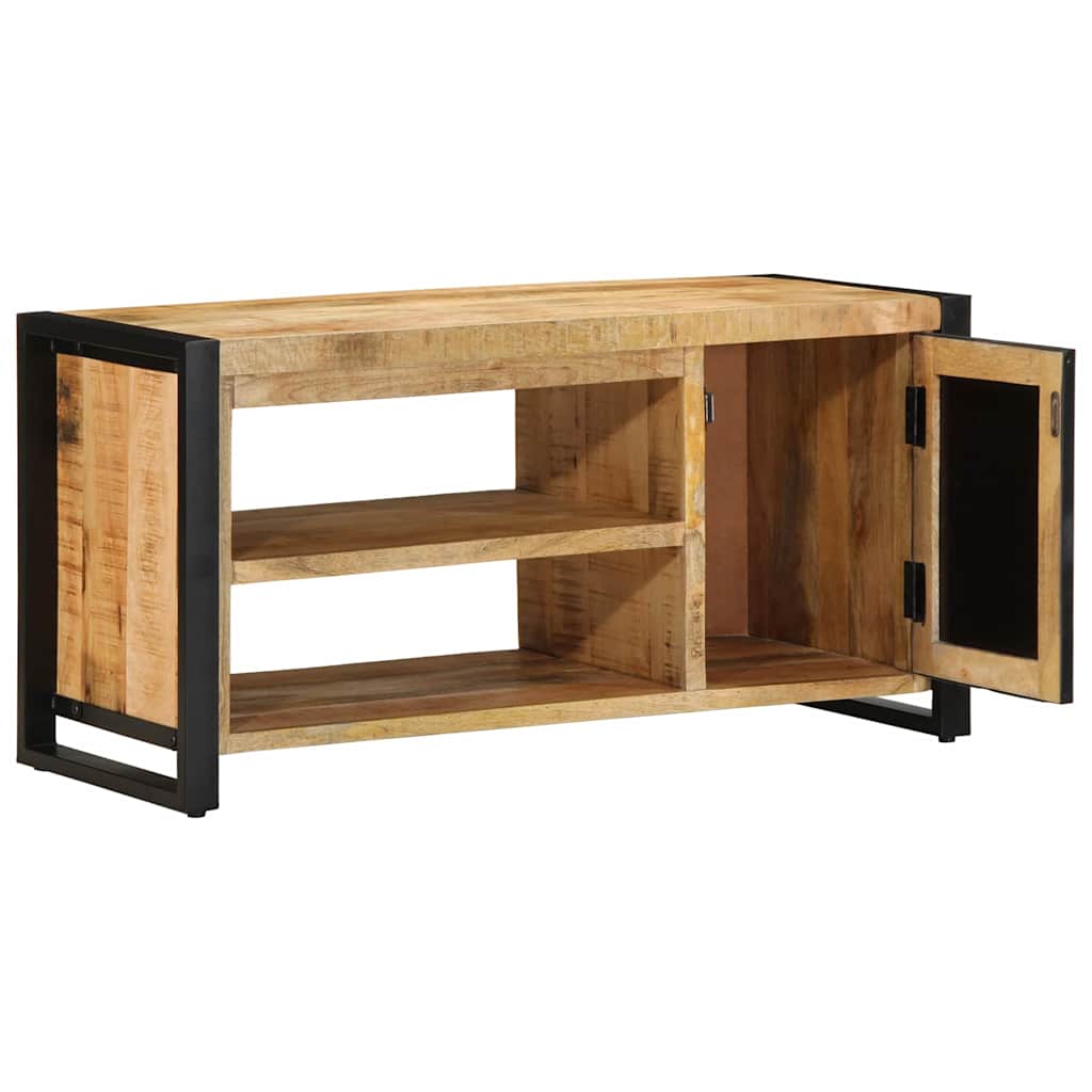 Πάγκος για παπούτσια Καφέ 100 x 40 x 50 cm Μασίφ ξύλο μάνγκο - Pakobazaar