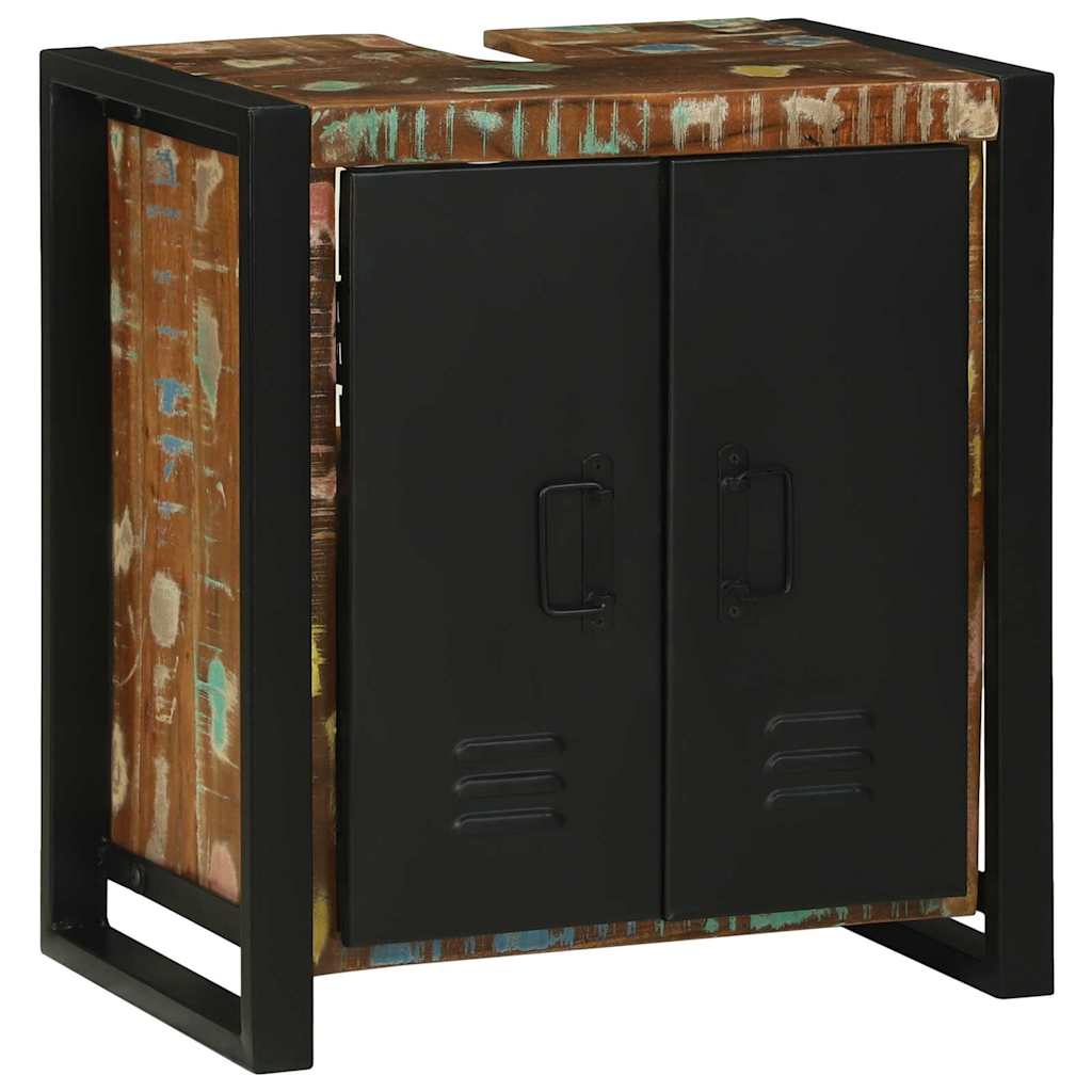 Ντουλάπι νιπτήρα Καφέ 55 x 35 x 60 εκ. Στερεό Ανακτηθέν Ξύλο - Pakobazaar