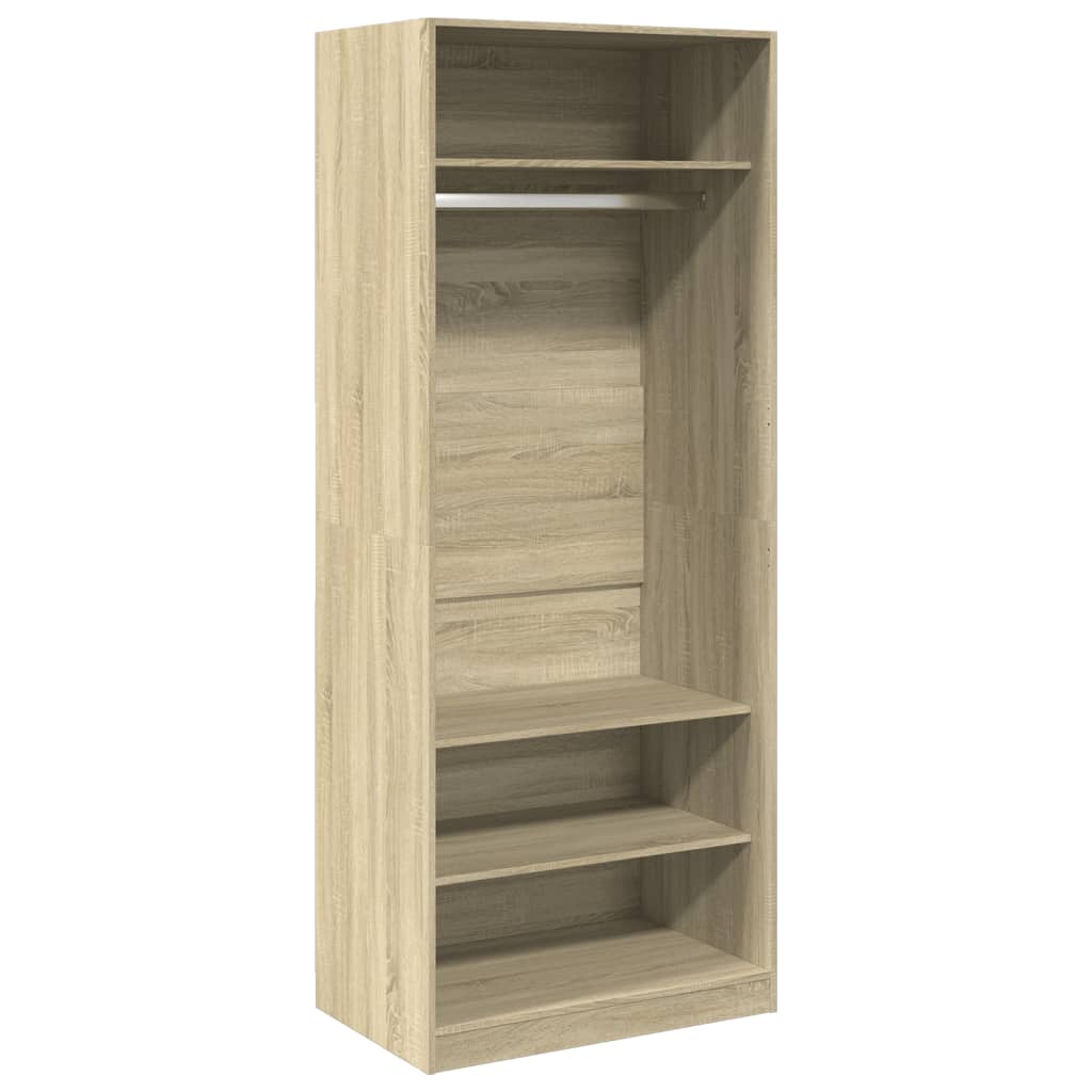 Ντουλάπα Χρώμα Sonoma Δρυς 80x50x200 εκ. από Επεξ. Ξύλο
