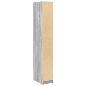 Ντουλάπα Γκρι Sonoma 30x50x200 εκ. από Επεξεργασμένο Ξύλο