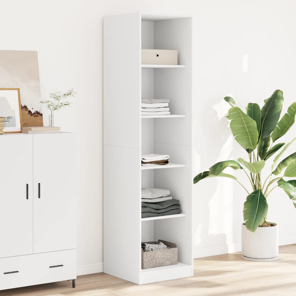 Ντουλάπα Λευκή 50 x 50 x 200 εκ. από Επεξ. Ξύλο - Pakobazaar