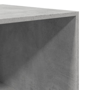 Ντουλάπα Γκρι του Σκυροδέματος 50x50x200 εκ. Επεξεργασμένο Ξύλο
