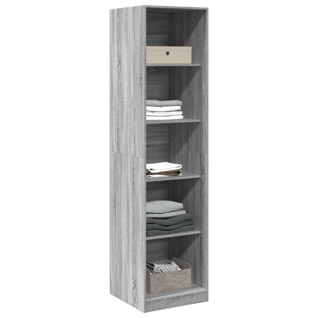 Ντουλάπα Γκρι Sonoma 50x50x200 εκ. από Επεξεργασμένο Ξύλο