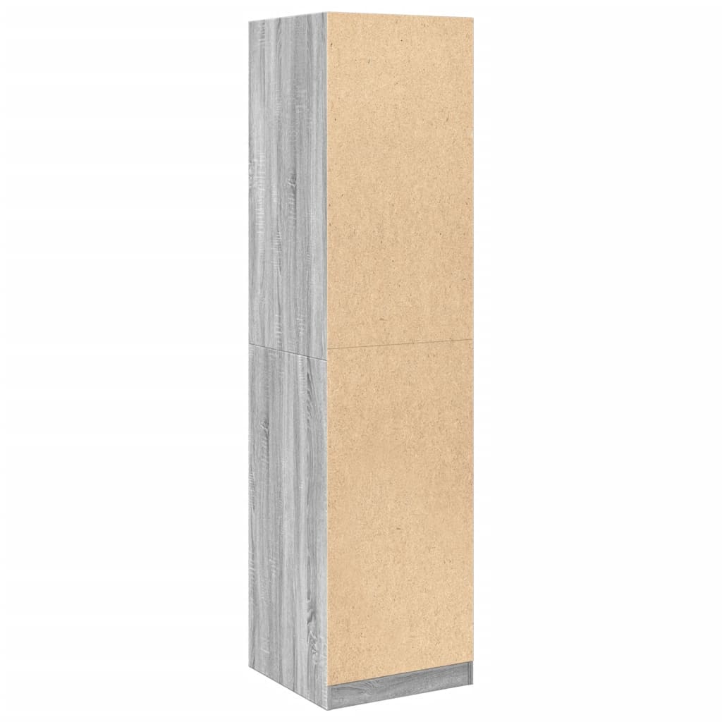 Ντουλάπα Γκρι Sonoma 50x50x200 εκ. από Επεξεργασμένο Ξύλο