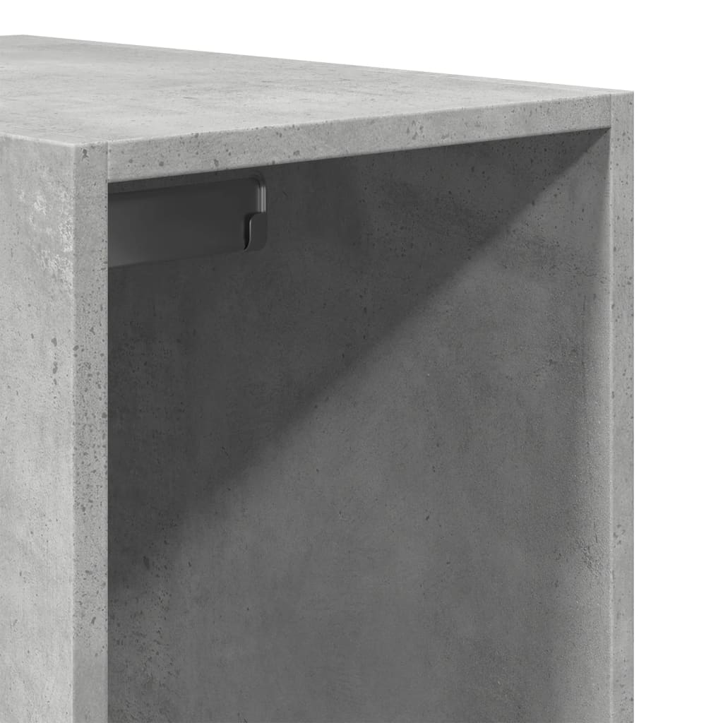 Ντουλάπα Γκρι Σκυρ. 30x50x200 εκ. από Επεξεργασμένο Ξύλο