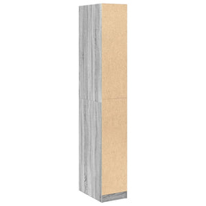 Ντουλάπα Γκρι Sonoma 30x50x200 εκ. από Επεξεργασμένο Ξύλο