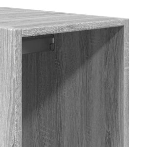 Ντουλάπα Γκρι Sonoma 30x50x200 εκ. από Επεξεργασμένο Ξύλο