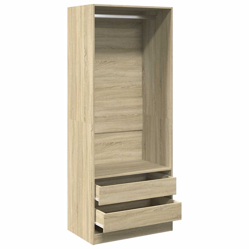 Ντουλάπα Χρώμα Sonoma Δρυς 80x50x200 εκ. από Επεξ. Ξύλο