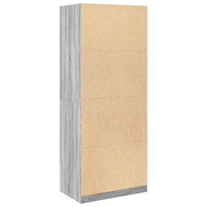 Ντουλάπα Γκρι Sonoma 80x50x200 εκ. από Επεξεργασμένο Ξύλο