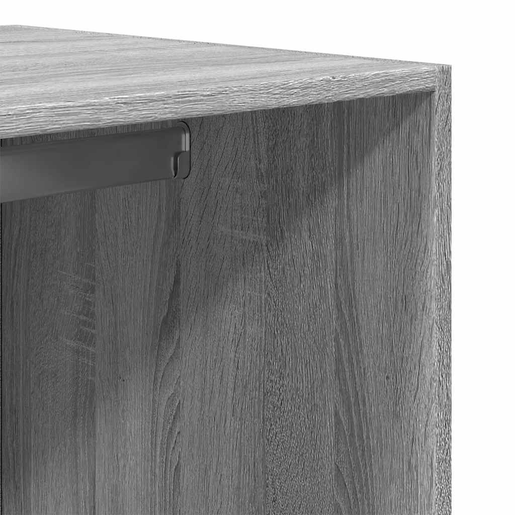 Ντουλάπα Γκρι Sonoma 80x50x200 εκ. από Επεξεργασμένο Ξύλο